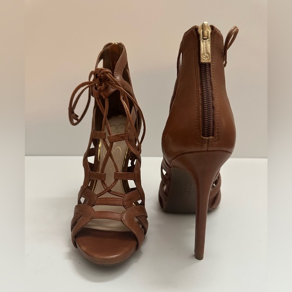 New Jessica Simpson ‘Racine’ Lace Up Cage Sandal - Picture 8 of 9